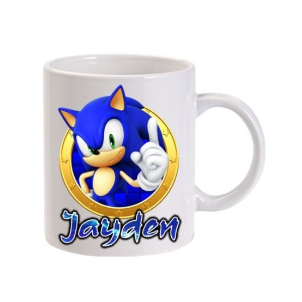 TAZZA SONIC CON NOME PERSONALIZZATO