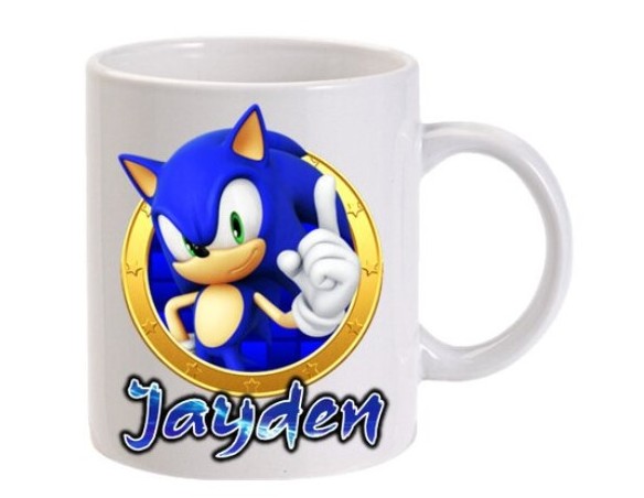 TAZZA SONIC CON NOME PERSONALIZZATO