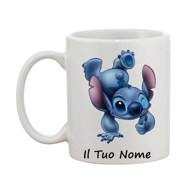 TAZZA STITCH CON NOME PERSONALIZZATO