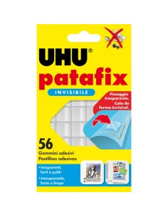 QUADRATINI BIADESIVI INVISIBILI PATAFIX UHU