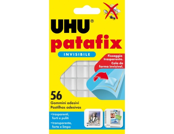 QUADRATINI BIADESIVI INVISIBILI PATAFIX UHU