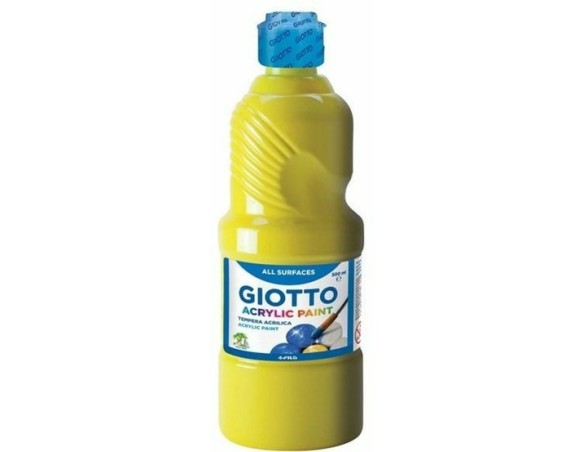 TEMPERA ACRILICA GIALLO GIALLA 500 ML