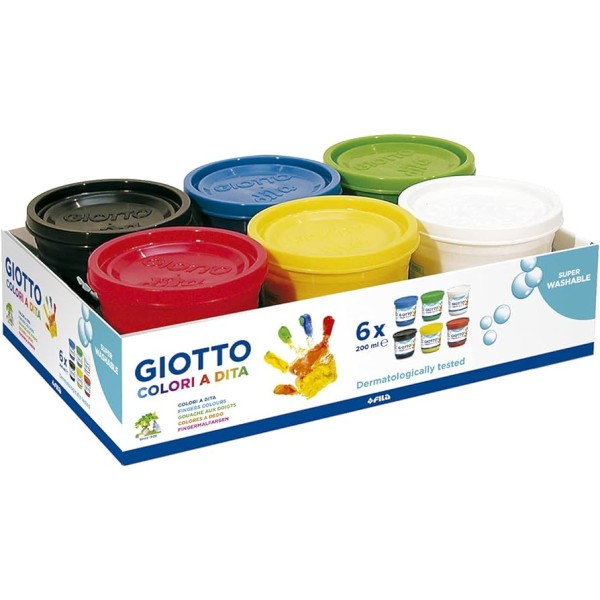GIOTTO DITA COLORI TEMPERA BARATTOLI 100 ML 534100