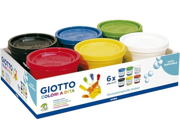 GIOTTO DITA COLORI TEMPERA BARATTOLI 100 ML 534100