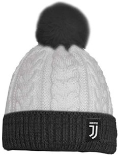 Cappello trecce Baby Juventus Tinta Unita con PON PON...