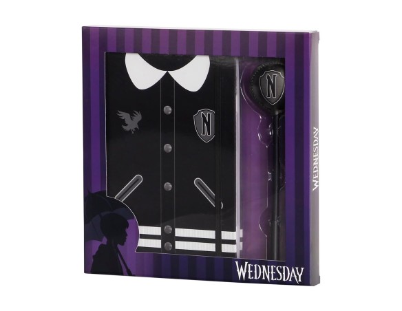 Mercoledì - Set regalo con diario agenda e penna mercoledì mercoledi' wednesday