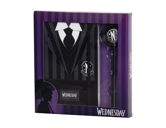 Mercoledì - Set regalo con diario agenda e penna mercoledì mercoledi' wednesday