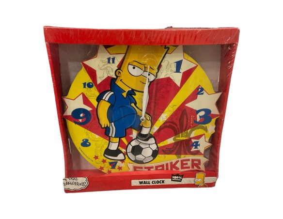 Orologio da parete simpson bart calcio