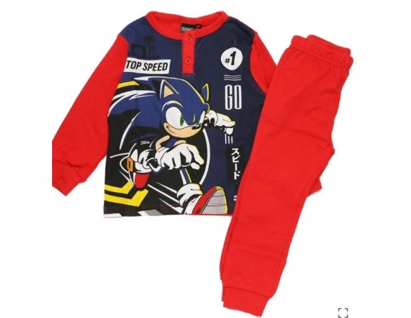 Sonic | PIGIAMA Sonic - Pigiama due pezzi bambino, Caldo cotone,( 2183 ) 3 anni unica taglia