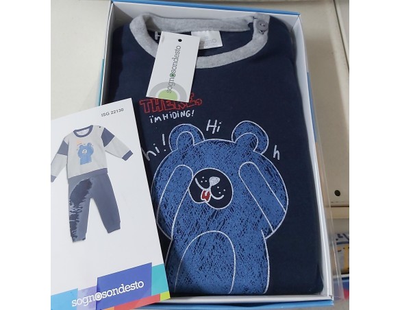 Pigiama in pile baby sognosondesto BAMBINO  "22130"