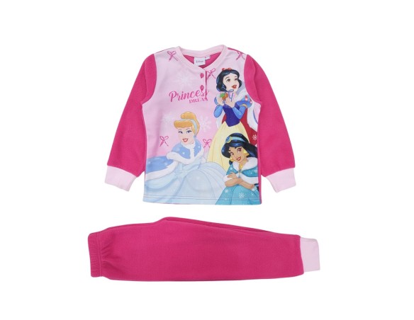 Pigiama In Pile Principesse princess bambina invernale 2065