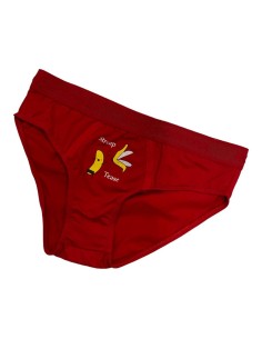 SLIP CAPODANNO RAGAZZO ns124 ROSSO PORPORA " STREAP TEASE "