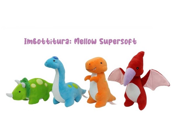 Dinosauri | PELUCHE MELLOW SUPERSOFT DINOSAURO KAWAII 28CM