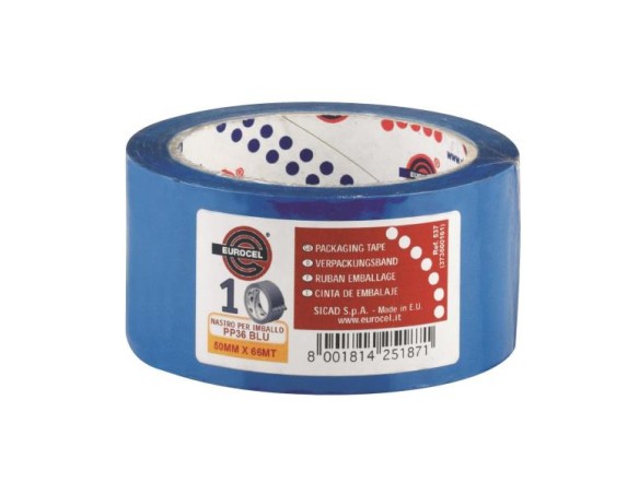 EUROCEL - Nastro adesivo 50mm x 66m Blu pp36nn