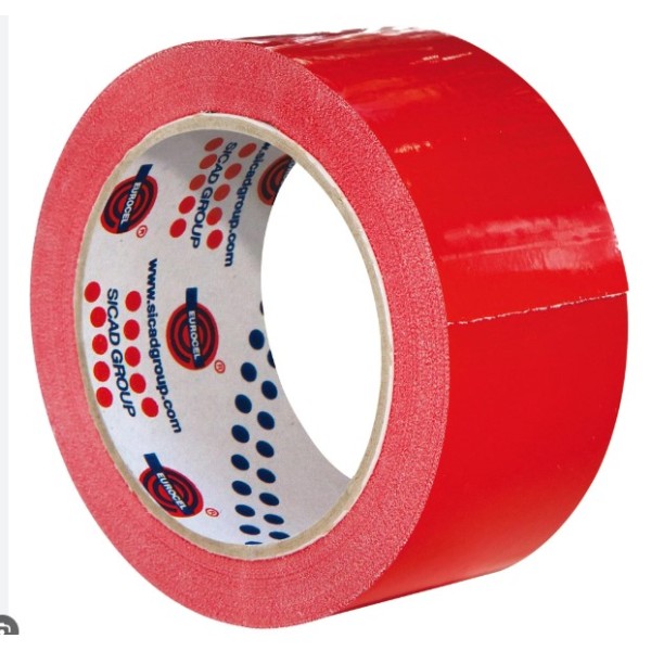 EUROCEL - Nastro adesivo 50mm x 66m Rosso pp36nn