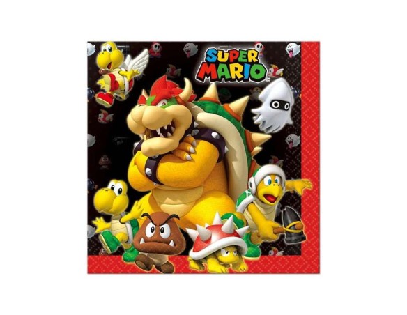 Tovagliolo tovaglioli Super Mario 20pz festivo compleanno bimbo supermario festa