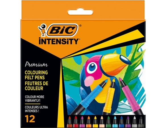 Pennarelli con grip - BIC Intensity Premium - tratto 0,73 mm - colori assortiti
