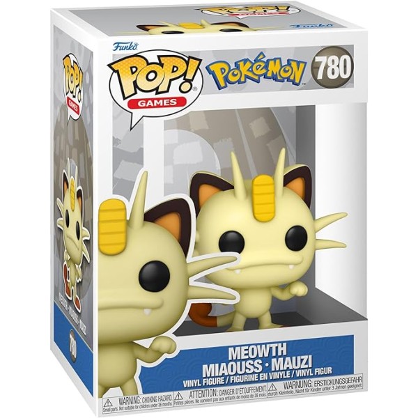Funko Pop! Games: Pokemon - Meowth - Figura in...