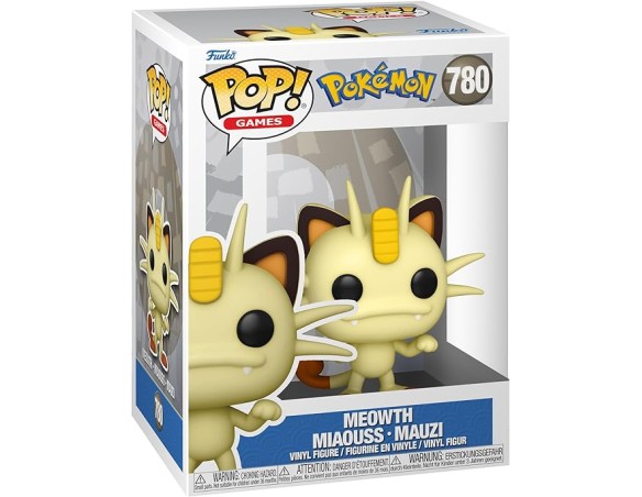 Funko Pop! Games: Pokemon - Meowth - Figura in Vinile da Collezione - Idea Regalo - Merchandising Ufficiale - Giocattoli per Ba