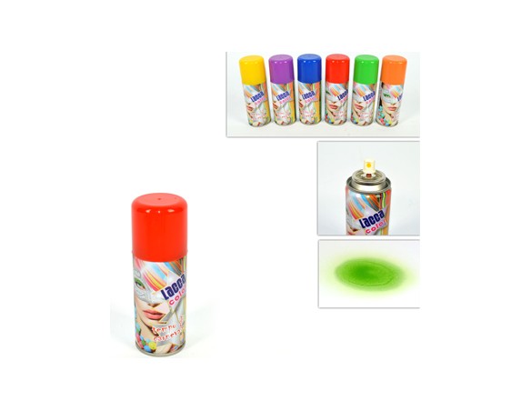 SPRAY CAPELLI LACCA HAIR 100MLL COLORI ASSORTITI SO46023 BLU ROSSO VERDE VIOLA