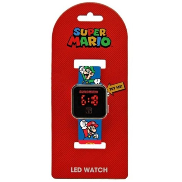 Super Mario - Orologio da polso digitale Led...