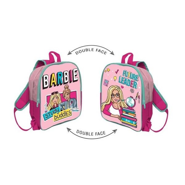 Zaino Barbie Zainetto Scuola Asilo 30 cm Double...