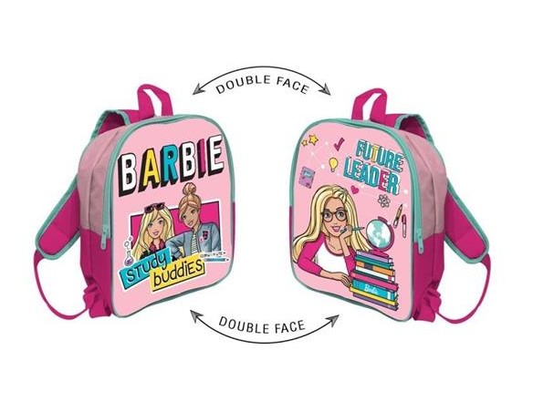 Zaino Barbie Zainetto Scuola Asilo 30 cm Double Face Doppia Faccia