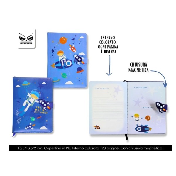 Notebook diario segreto astronauta misura...