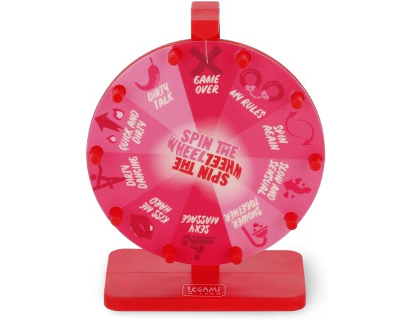Legami - Ruota delle Risposte, Spin The Wheel, Gioco della Ruota Sexy, 10 Possibili Attività, Dettagli Luminosi al Buio