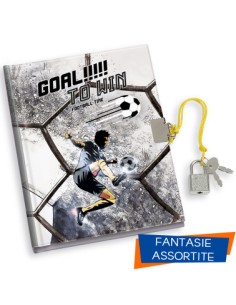 DIARIO SEGRETO 13X18 CON LUCCHETTO 80 PAGINE FOOTBALL...