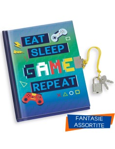 DIARIO SEGRETO 13X18 CON LUCCHETTO 80 PAGINE GAMING LEBEZ