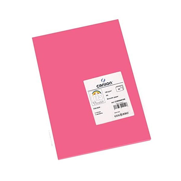 RISMA Ff vivaldi a4 185g Fucsia Canson...