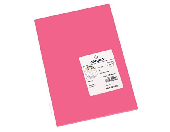 RISMA Ff vivaldi a4 185g Fucsia Canson C200040179 50 fogli