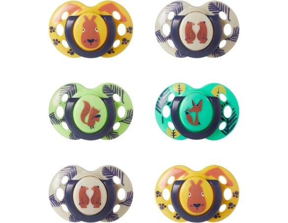 Ciuccio Fun Style, Design Simmetrico Ortodontico, in Silicone Privo di BPA,18-36 Mesi, C.U.