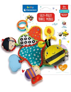 Clementoni- Easy-Peasy Travel Mobile-Giostrina Culla,...