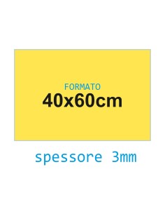 FOGLIO FELTRO RIGIDO GIALLO 40 X 60 3MM