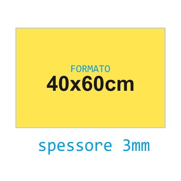 FOGLIO FELTRO RIGIDO GIALLO 40 X 60 3MM