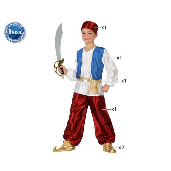 COSTUME ARABO TAGLIA 5-6 ANNI 98591 CARNEVALE