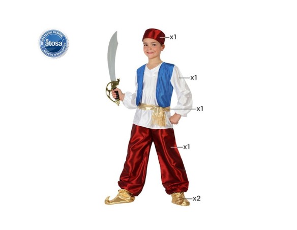 COSTUME ARABO TAGLIA 5-6 ANNI 98591 CARNEVALE