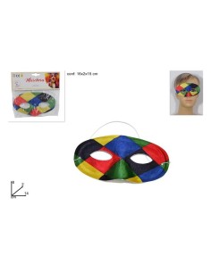 MASCHERINA ARLECCHINO CARNEVALE