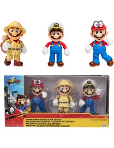 Nintendo Super Mario Odyssey – 3 Action Figure di Super...