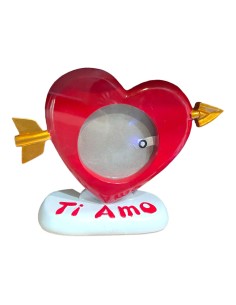 PORTAFOTO RESINA CUORE AMORE SAN VALENTINO 6722