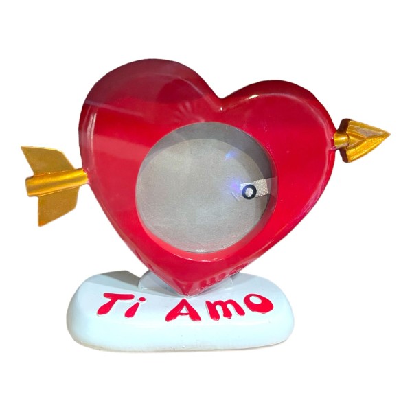 PORTAFOTO RESINA CUORE AMORE SAN VALENTINO 6722