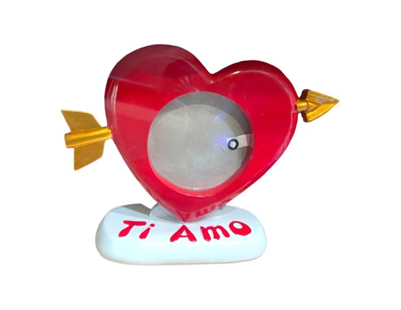 PORTAFOTO RESINA CUORE AMORE SAN VALENTINO 6722