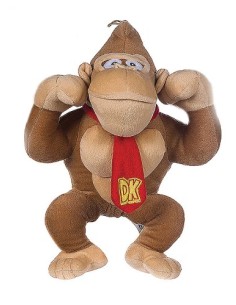 Peluche super mario donkey kong solo 25cm