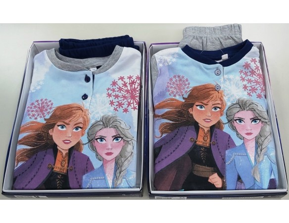 PIGIAMA CALDO COTONE BAMBINA FROZEN 7363