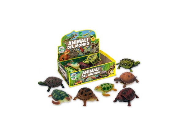 TARTARUGHE COLORATE SOFFICI ED ELASTICHE ANIMALI DEL MONDO GEO NATURE TEOREMA 71077