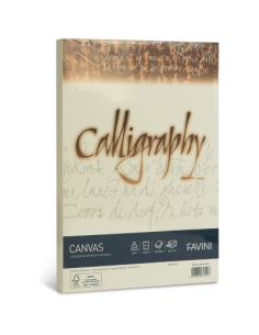 RISMA CARTA A4 CALLIGRAPHY CANVAS 02 AVORIO GR. 200...