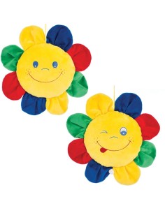 CUSCINO FIORE CON CARILLON MUSICALE DECAR 27675 35 CM