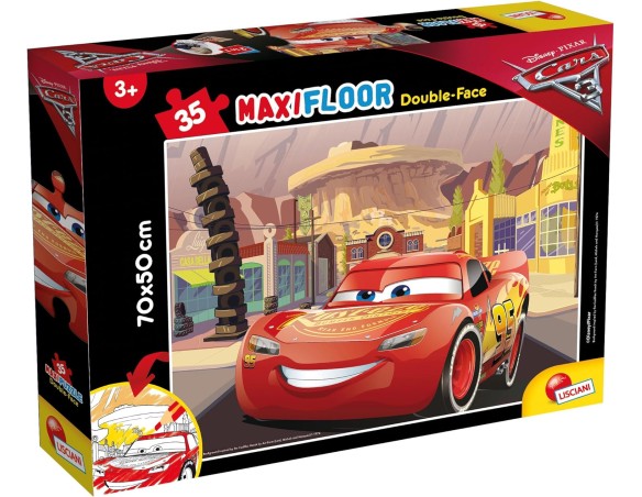 Cars | Puzzle Lisciani Giochi 3 Go Cars The Movie Puzzle, 35 Pezzi, Multicolore, 60665.0